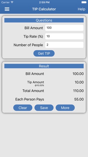 Tip Calculator - Fast Tips & Split Bills at the Restaurant T(圖1)-速報App