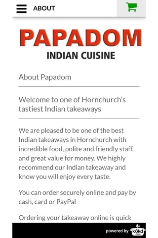 Papadom Indian Takeaway screenshot 4