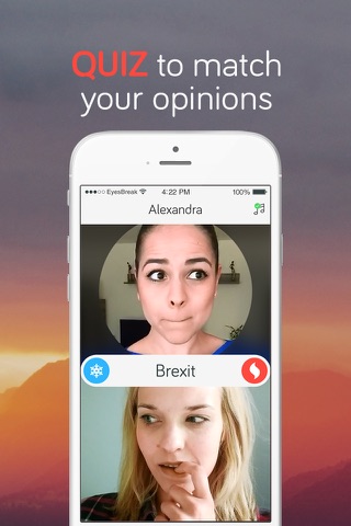 EyesBreak – LIVE Video Chat, Quiz & Matchmaking – Meet New People in this Unique Icebreaker! screenshot 2