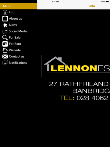 Screenshot of Lennon Estate Agents
