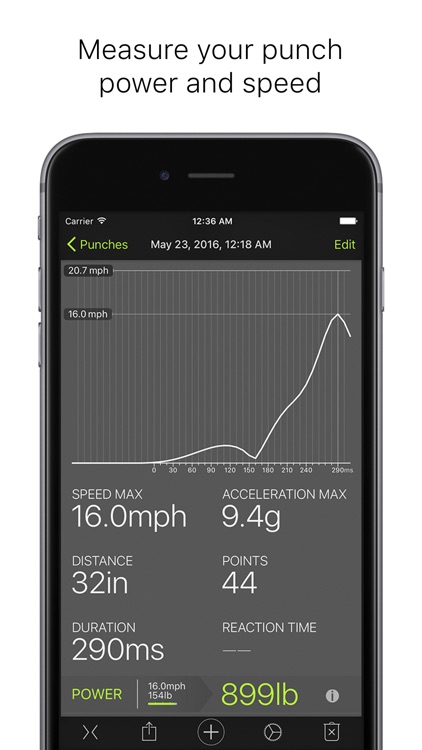 Punches - measuring power and speed screenshot-0