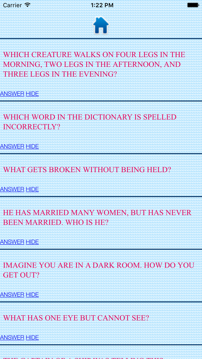 English Funny Riddles