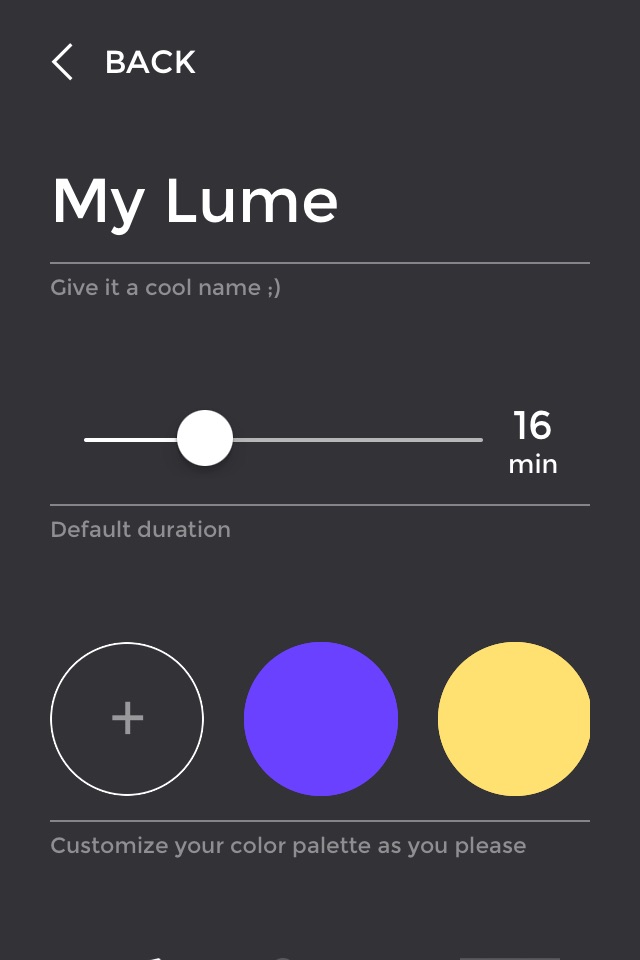 Lume light screenshot 2
