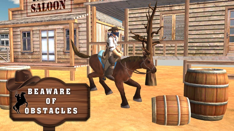 Wild Horse Run Simulator: Cowboy Horse stunt & jumping game in real wildwest city