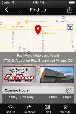 Fay Myers Motorcycle World. screenshot 2