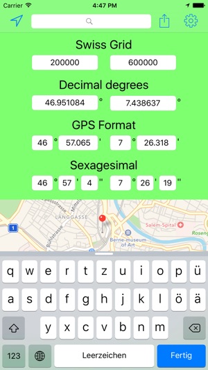 Swiss Grid Coordinates Tool(圖5)-速報App