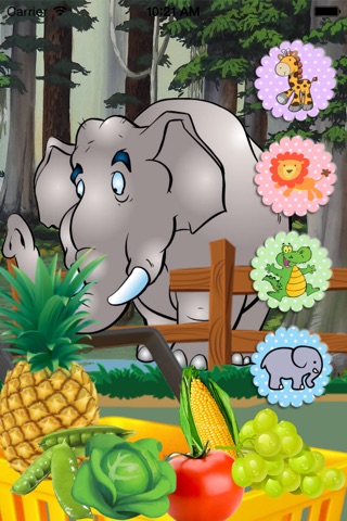 Children in zoo. Feed animals. Exciting game screenshot 2