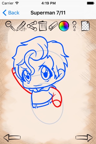 Drawing Lessons For Chibi Superheroes Edition screenshot 3