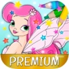 Fairy Coloring Book – Color and Paint Drawings of Fairies Educational Game for Kids Premium