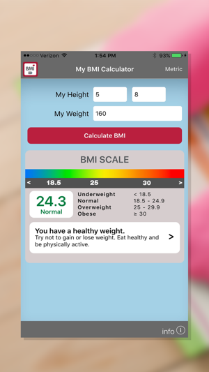 NIH BMI Calculator(圖2)-速報App