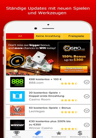 Online EchtgeldCasino Führer Angebote - Die besten Kostenlosen Drehungen Führer vom echten Online Casino screenshot 2