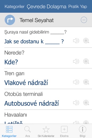 Czech Pretati - Translate, Learn and Speak Czech with Video Phrasebook screenshot 2