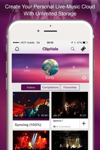 ClipAisle - Record Live Concert Videos screenshot 3