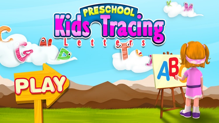 Preschool Kids Tracing Letters