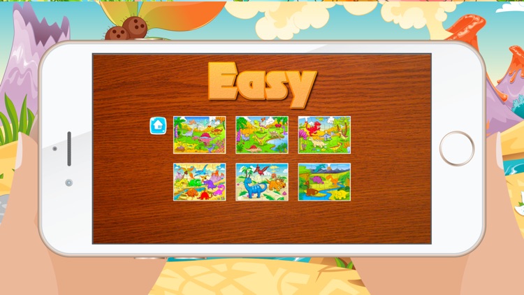 Dinosaur Games for kids Free - Cute Dino Train Jigsaw Puzzles for Preschool and Toddlers