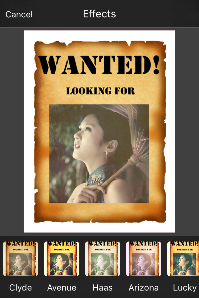 Wanted Photo Frame