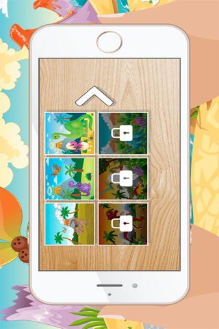 Dinosaur Games for kids Free : Cute Dino Train Jigsaw Puzzles for Preschool and Toddlers screenshot 4