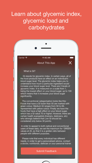 GI Cho - Food's Glycemic Index, Load and Carbs(圖3)-速報App
