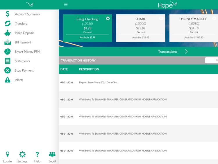 Hope Mobile for iPad by Hope Federal Credit Union