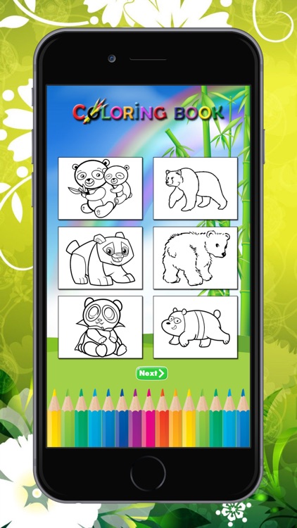 Panda Bear Coloring Book: Learn to Color a Panda, Koala and Polar Bear, Free Games for Children