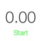 Tap anywhere on the screen to start or stop this simple and elegant stopwatch