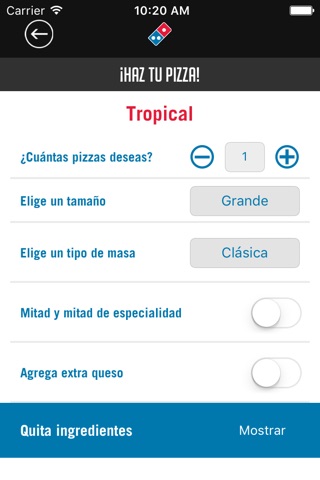 Dominos Pizza Guatemala screenshot 2