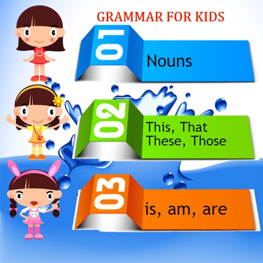 Basic english study grammar for kids iOS App