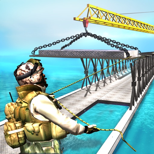 Army Truck Bridge Constructor - Realistic Crane Operator and Heavy Lifting Simulator icon