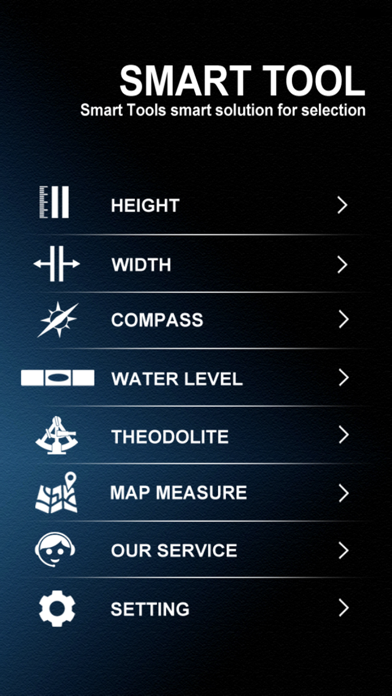 smart tool : clinometer + water level + compass + range finder +  tape and map measure Screenshot 1