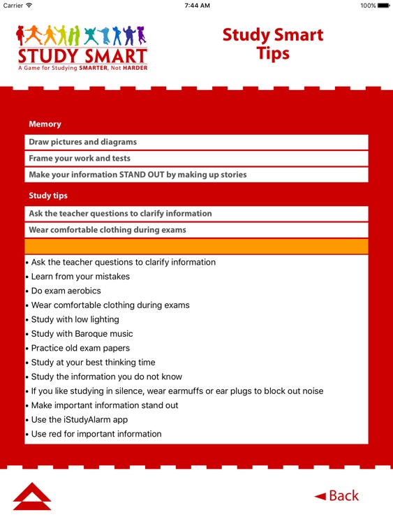 Study Smart Player Sheet