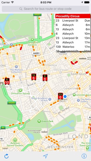 London Live Bus Map - Countdown and Arrivals(圖5)-速報App