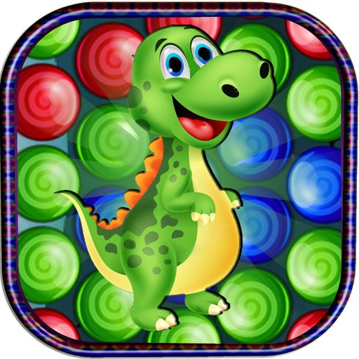 Dinosaur bubble shooter ball free mobile game Icon