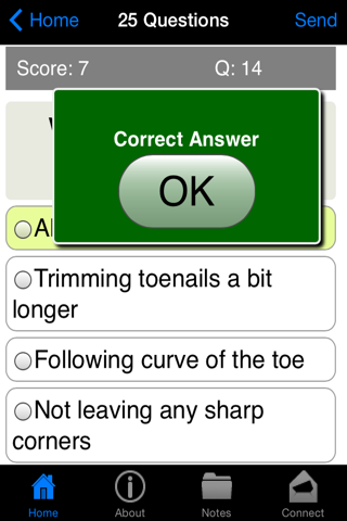Learning Diabetes Care Quiz screenshot 3