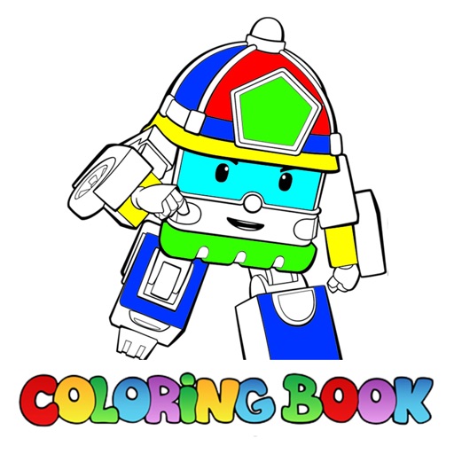 Preschool Coloring Game for All RobotCar Edition Icon