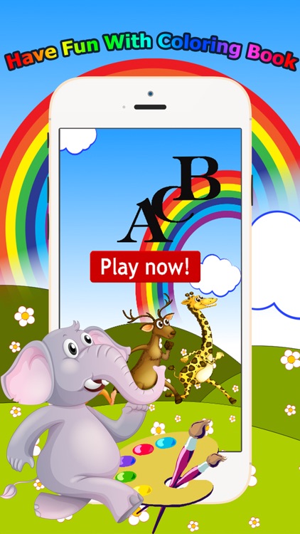 Animals Alphabet Coloring Book Grade 1-6: ABC coloring pages learning games free for kids and toddlers