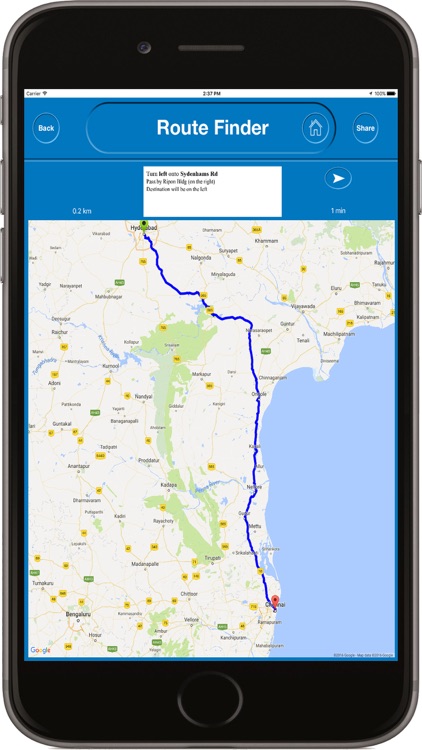 Routes - Turn by Turn Driving Directions
