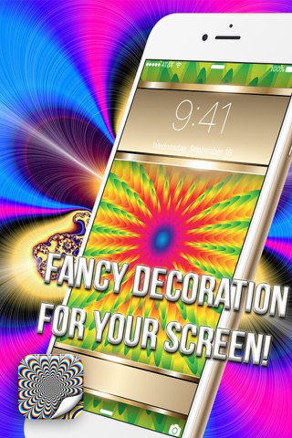 Psychedelic Wallpaper Art – Hypnotic Background Pics for Optical Illusions and Eye Trick.s screenshot 3