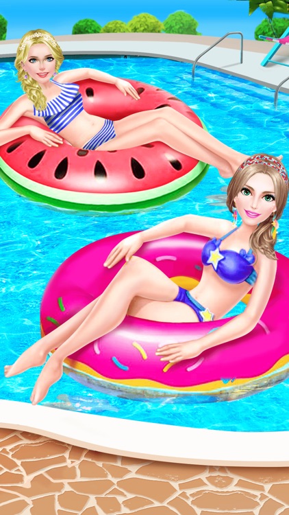 Summer Splash! Pool Party Spa - Makeup, Makeover & Dressup Game for Girls