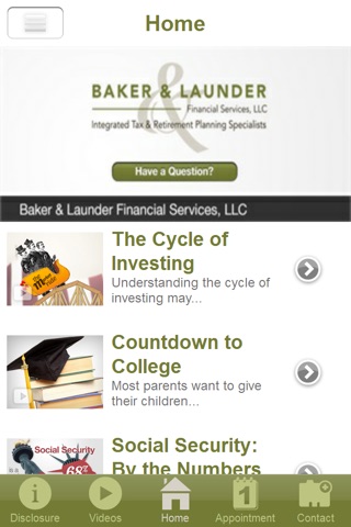 Baker & Launder Financial Services, LLC screenshot 2