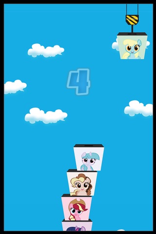 Preschool Kids Tower Blocks Stack For Pony Edition screenshot 2