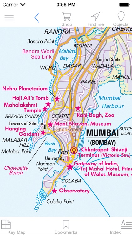 India: West. Tourist map. screenshot-4