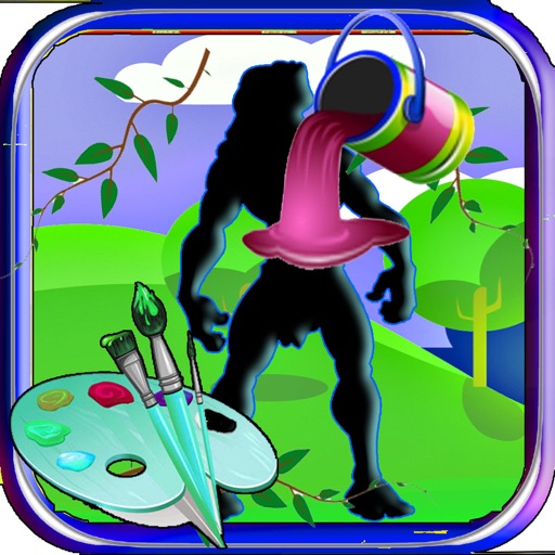 Coloring Page For Kids Game Tarzan Edition Icon