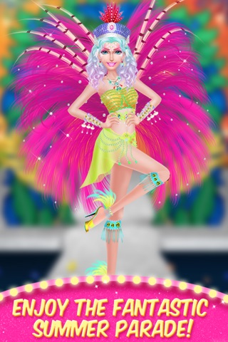 Summer Carnival Salon - Rio Fiesta 2016: SPA, Makeup, Dressup & Party Makeover Games for FREE screenshot 2