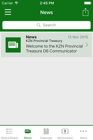 KZN Provincial Treasury screenshot 2