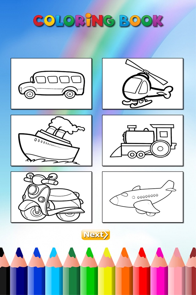 Vehicle Coloring Book Free Game for Children screenshot 4