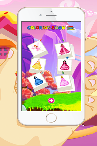 Princess Coloring Book - Educational Coloring Games For kids and Toddlers screenshot 4