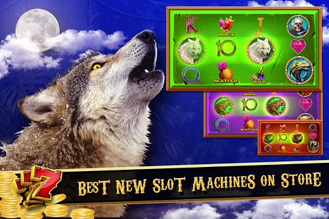 Howling Wolf Casino Slots in Vegas Lunar Moon screenshot 4