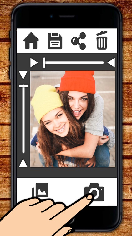 Insta white frame for Instagram photos with a white border - Premium