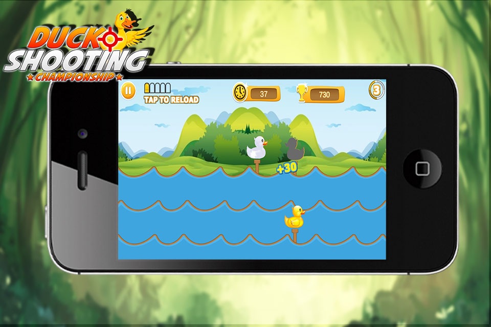 Duck Shooting Championship - Shoot Down the Moving Goose and Water Fowls in Fun 2D Shooting Game screenshot 2