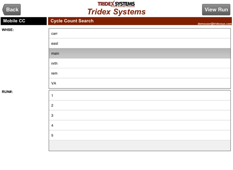 Mobile Cycle Count